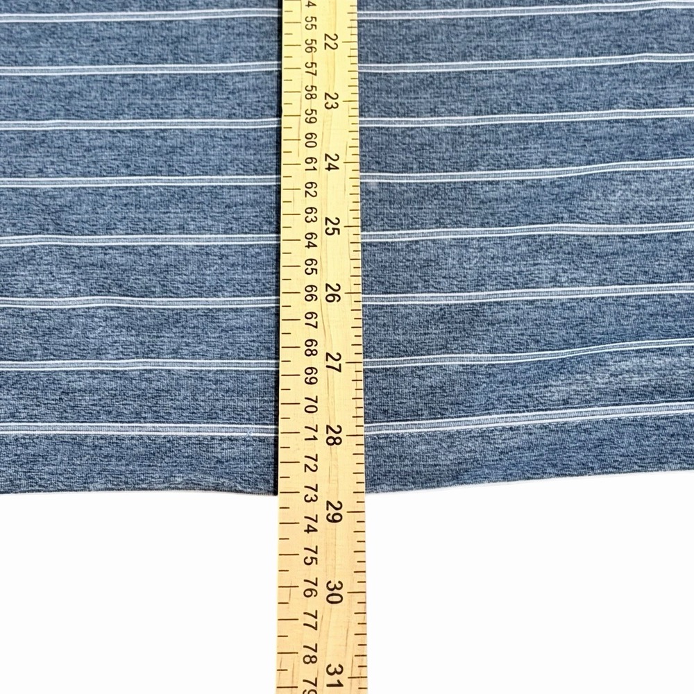Pebble Beach Dry-Luxe Performance Men's Blue Striped Golf Polo Shirt Small - Picture 6 of 7